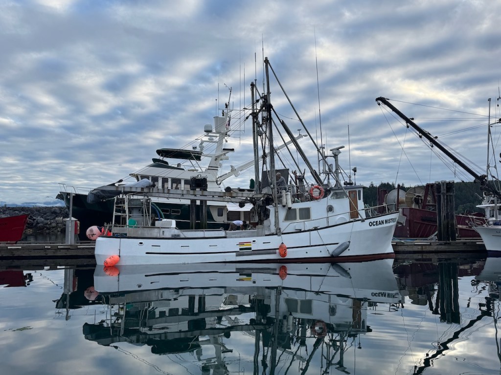 Ocean Mistress—a working boat in Sointula Harbor.