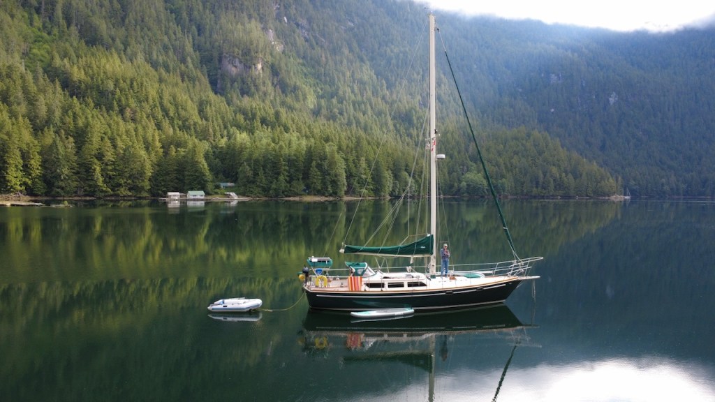 Oceana anchored in Kwatsi Bay